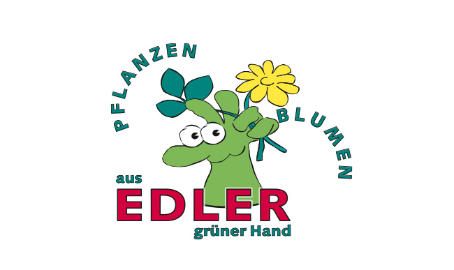 Edler Logo - aus grüner Hand